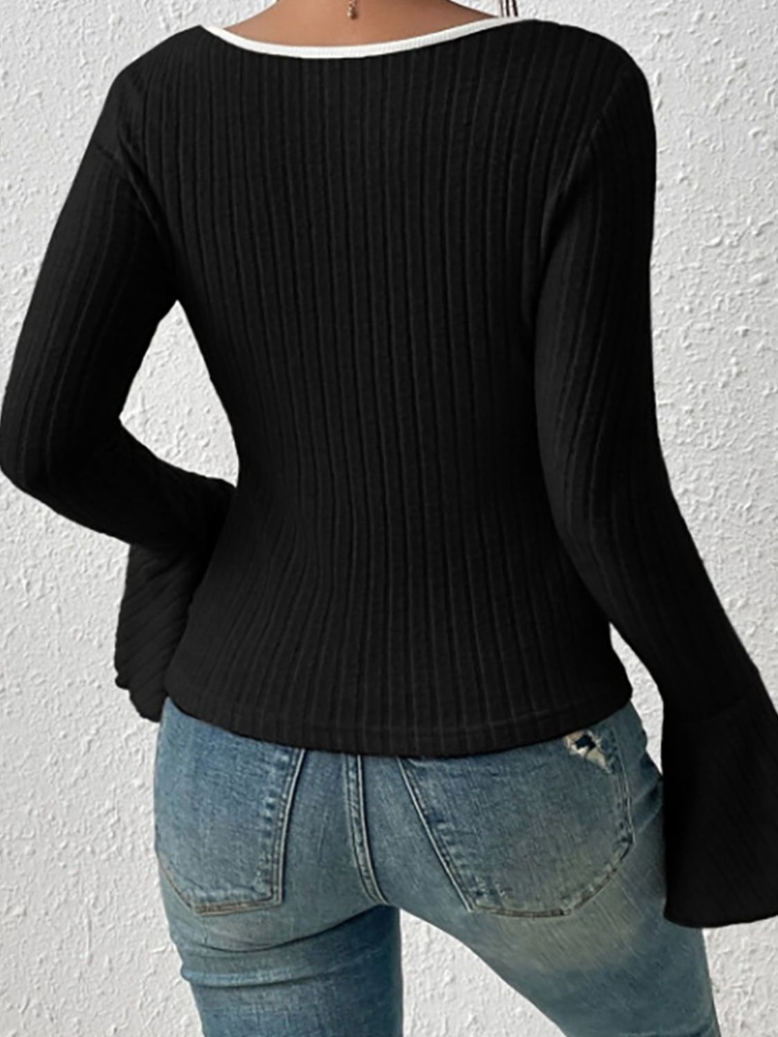 Scoop Neck Long Sleeve T-Shirt - Body By J'ne