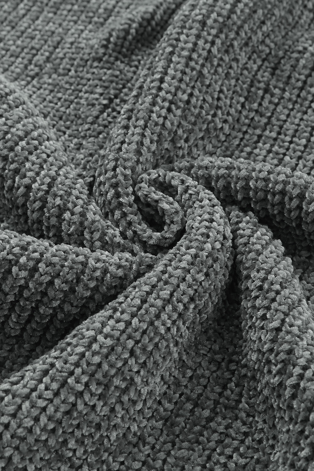 Distressed Round Neck Drop Shoulder Sweater - Body By J'ne