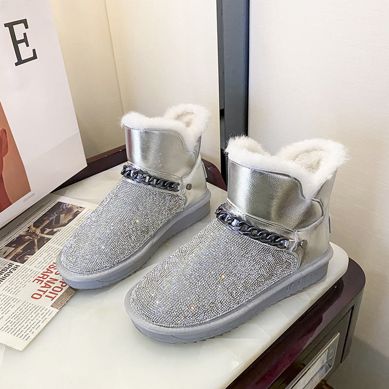 Dashing Through The Snow Fur and Velvet Snow Boots - Body By J'ne