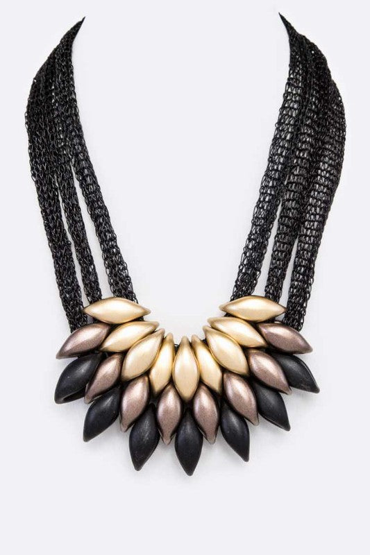 Iconic Mesh Chain Statement Necklace - Body By J'ne