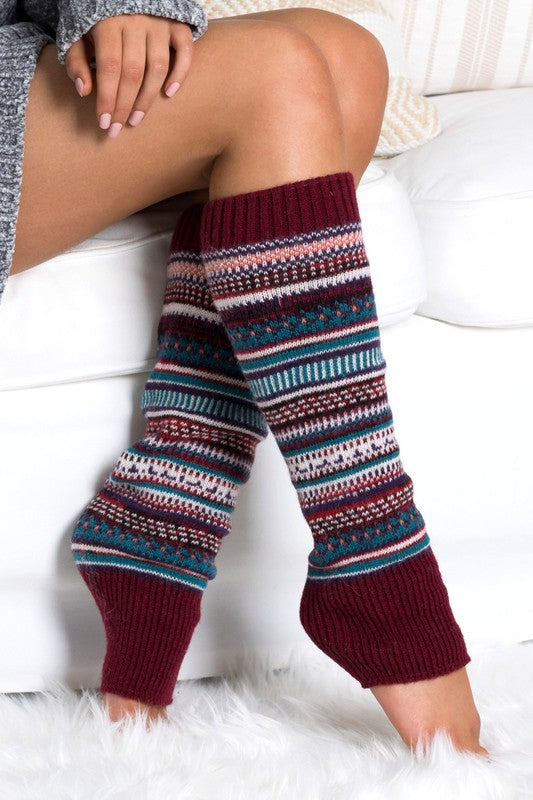 Short Fairisle Legwarmer - Body By J'ne