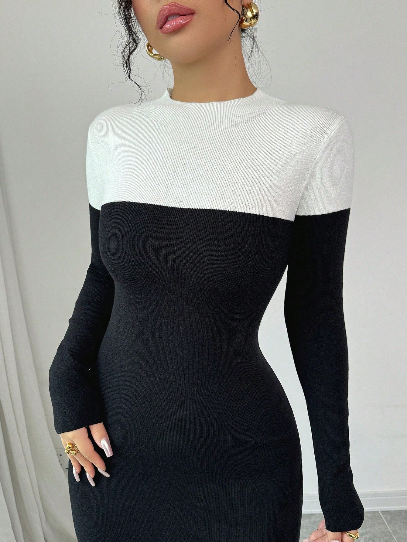 Vintage Contrast Dress - Body By J'ne