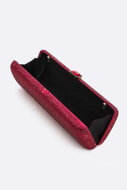 Slim Crystal Pave Box Clutch - Body By J'ne