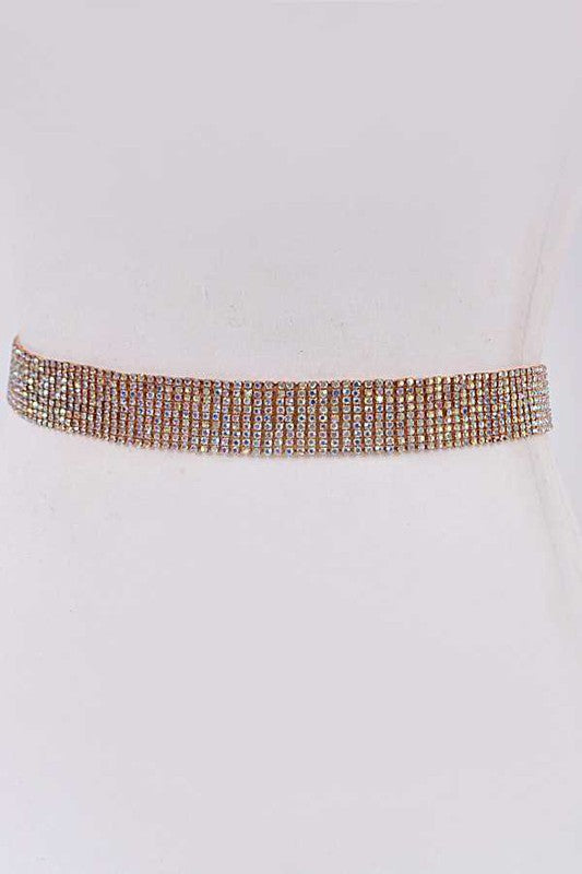 Classic Rhinestone Chain Belt - Body By J'ne