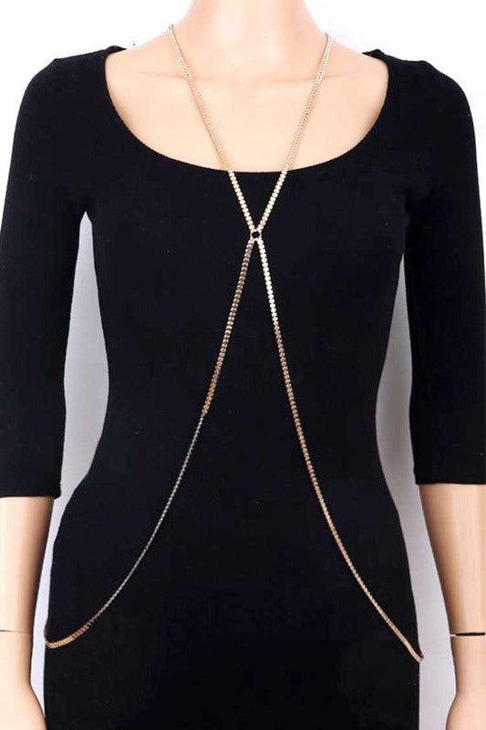 Simple X Bodychain - Body By J'ne