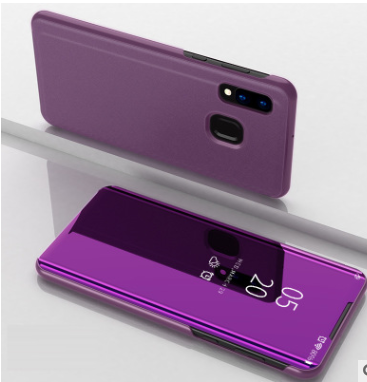 Luxury leather transparent mirror flip phone case - Body By J'ne