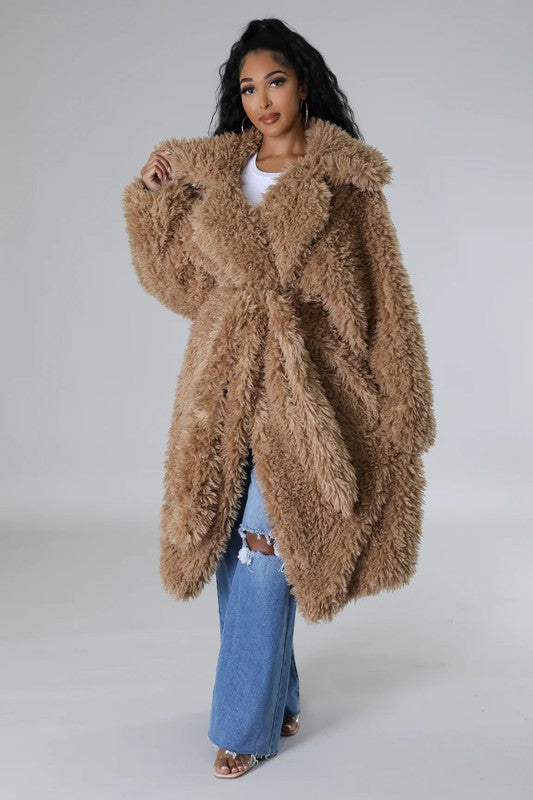 Fuzzy Fur Winter Heavy Jacket - Body By J'ne