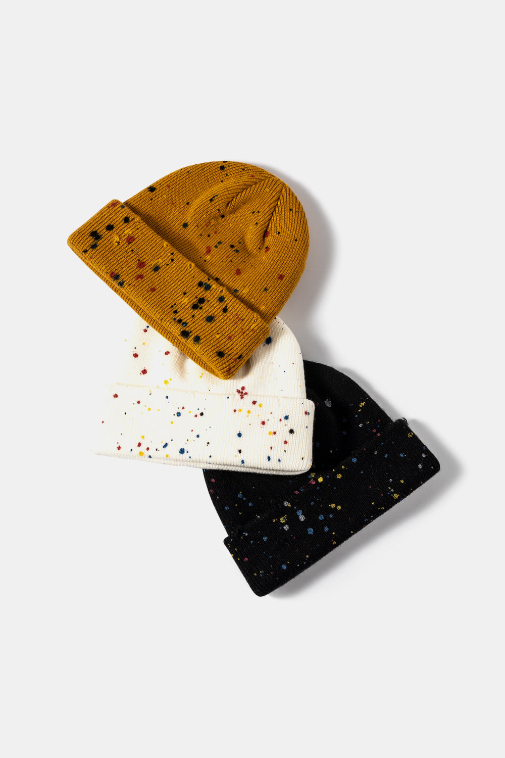 Confetti Rib-Knit Cuff Beanie - Body By J'ne