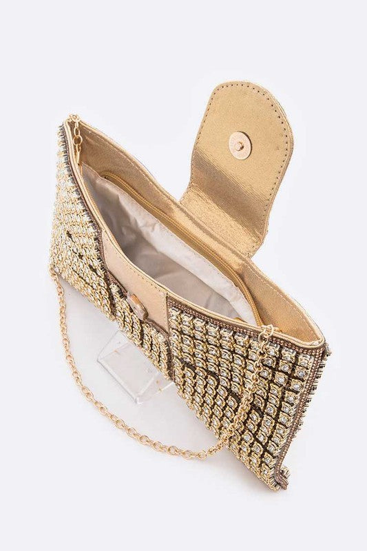 Rhinestone Bowtie Iconic Clutch Bag - Body By J'ne