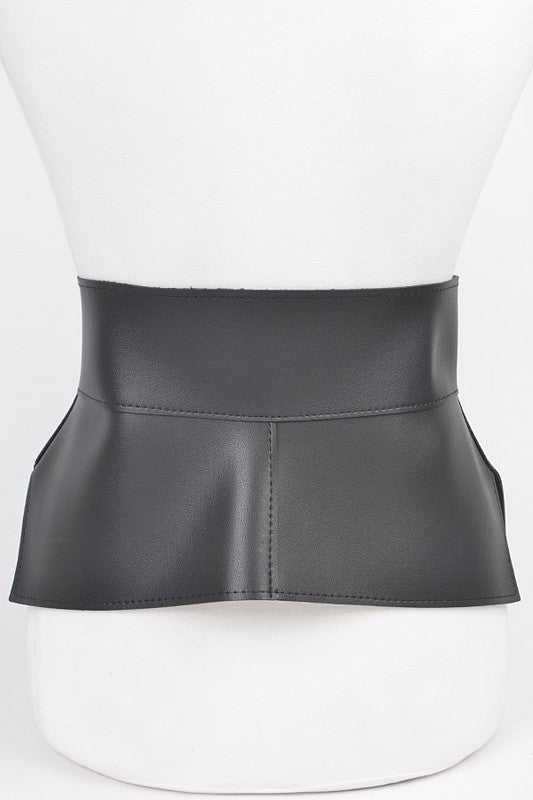 Iconic Faux Leather Skirt Tie Belt - Body By J'ne