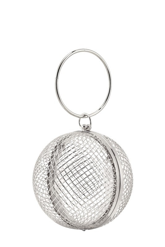 Metal Cage Ball Shape Clutch - Body By J'ne