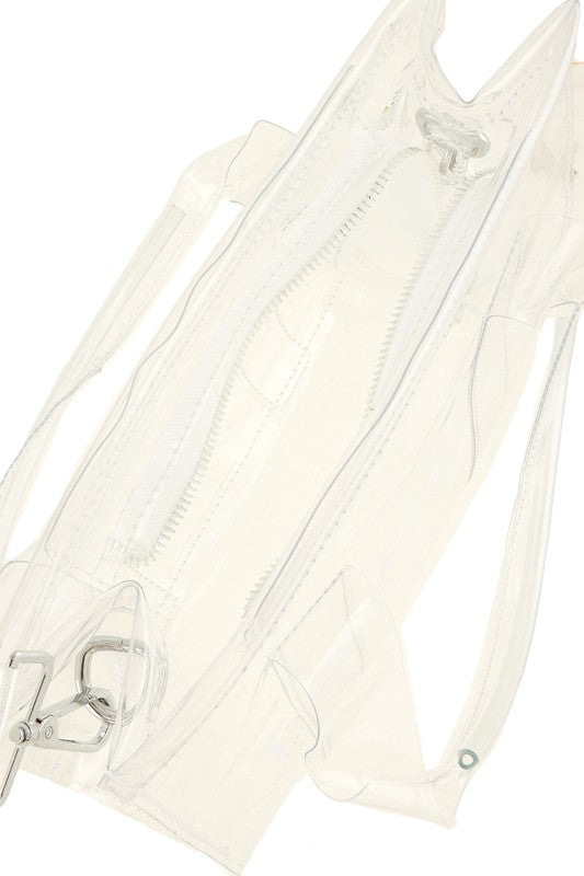 Transparent Clear Crossbody Tote Bag - Body By J'ne