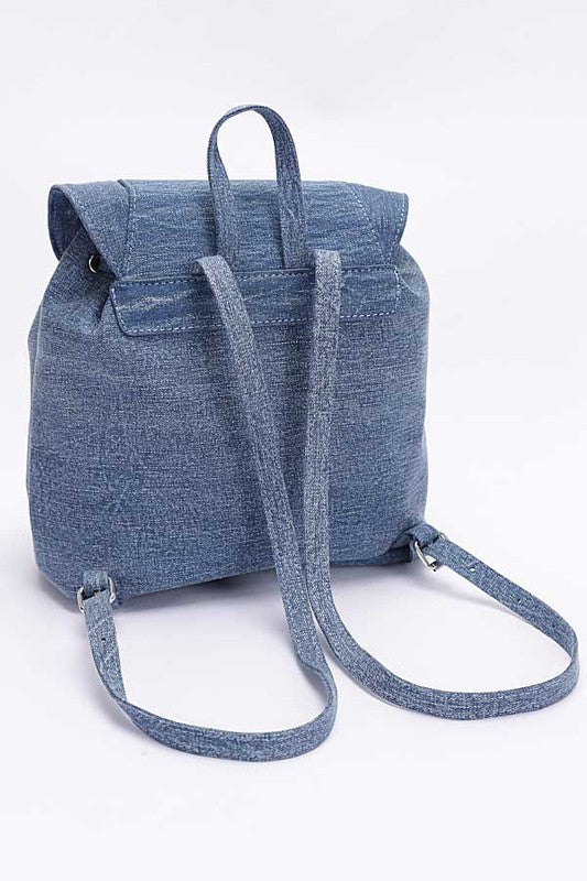 Denim Fashion Backpack - Body By J'ne