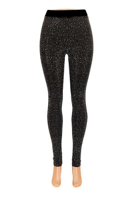 Rhinestone Pave Leggings - Body By J'ne