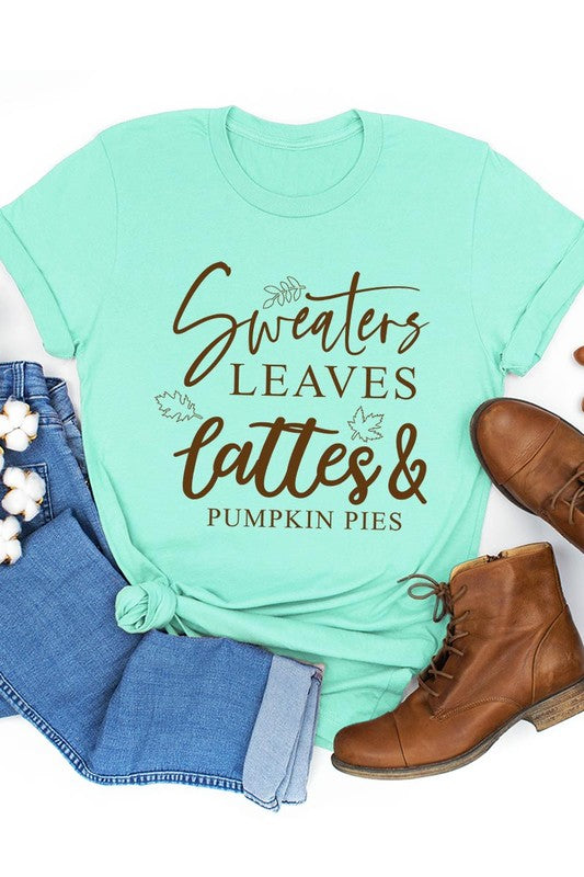 Sweaters,Leaves Graphic Tee - Body By J'ne