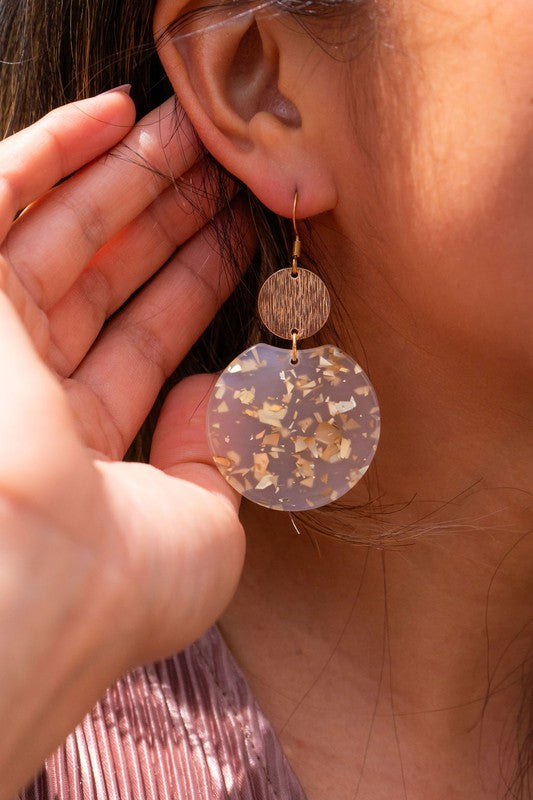 Zoey Earrings - Gold Flake - Body By J'ne