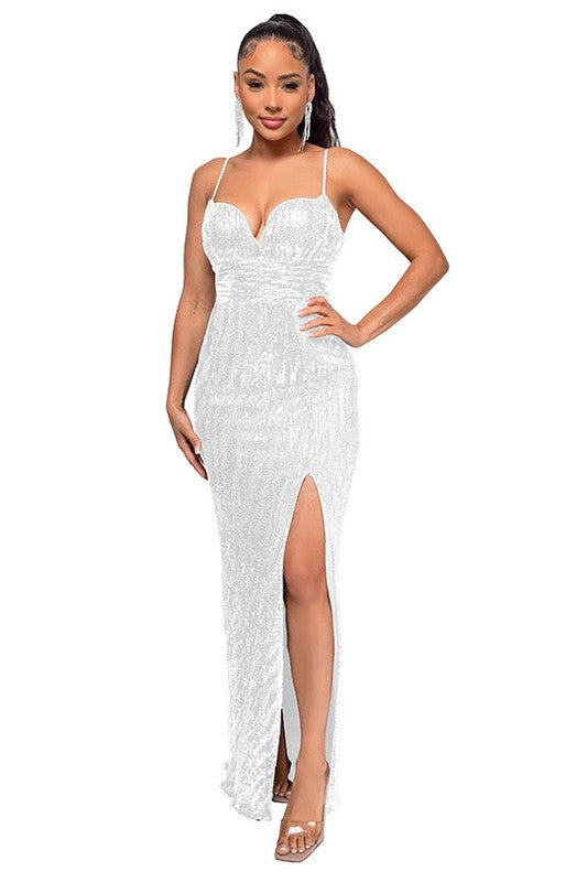 SEQUIN MAXI DRESS - Body By J'ne