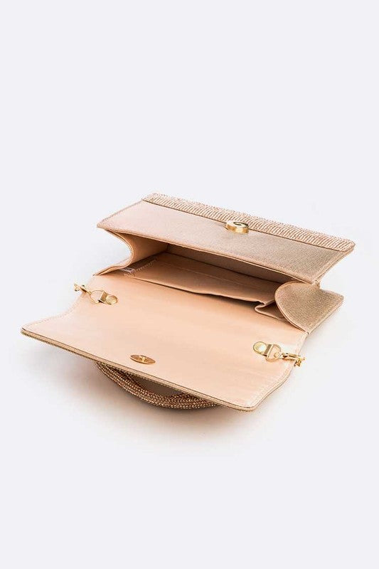 Rhinestone Top Handle Small Bridal Party Clutch - Body By J'ne