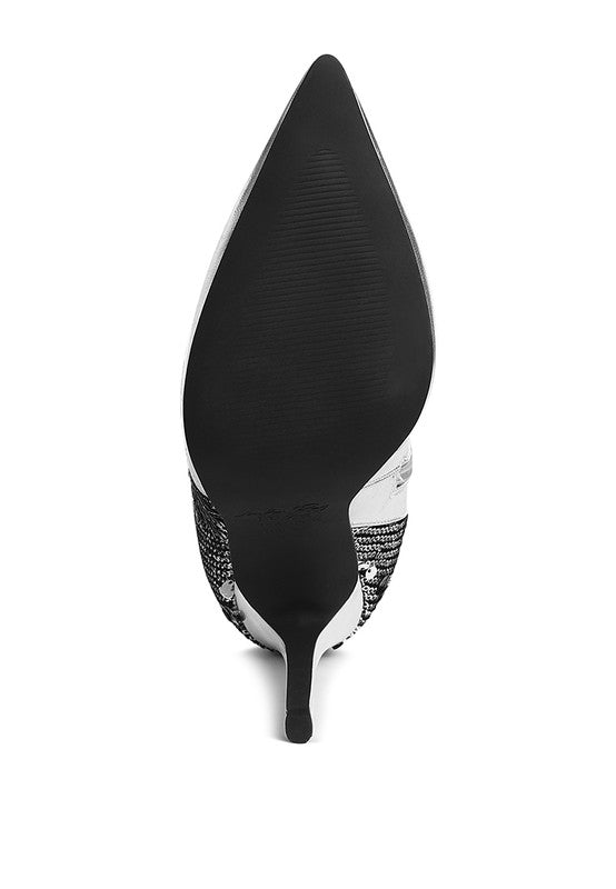 Sitarah Sequin Embellished Stiletto Long Boots - Body By J'ne