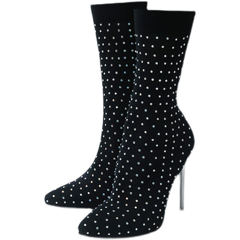 She’s So Fly Stiletto Sock Boots - Body By J'ne