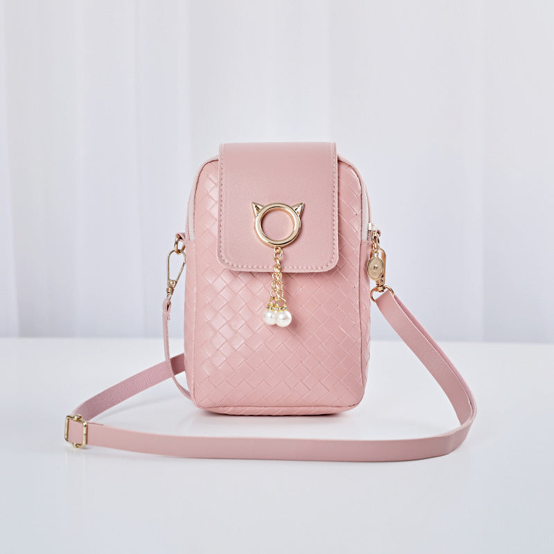 Mobile Phone Crossbody Bag with Pearl Tassel - Body By J'ne