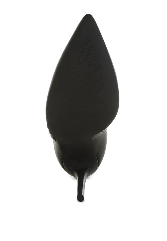 Kalina Rhinestones Chain Detail Boots - Body By J'ne