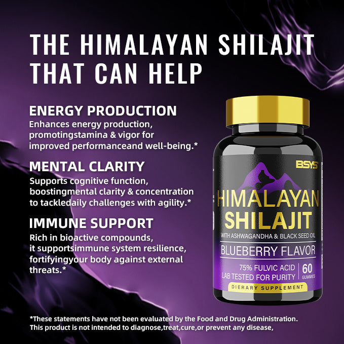 BSYS SHILAJIT GUMMIES 60'S - Body By J'ne