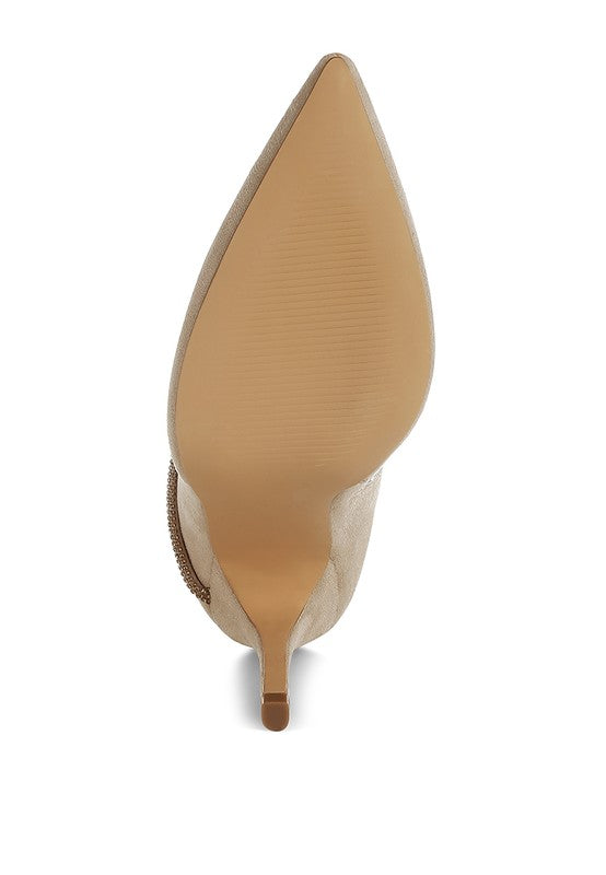 Roda Rhinestone Wrap-Around Stiletto Boots - Body By J'ne