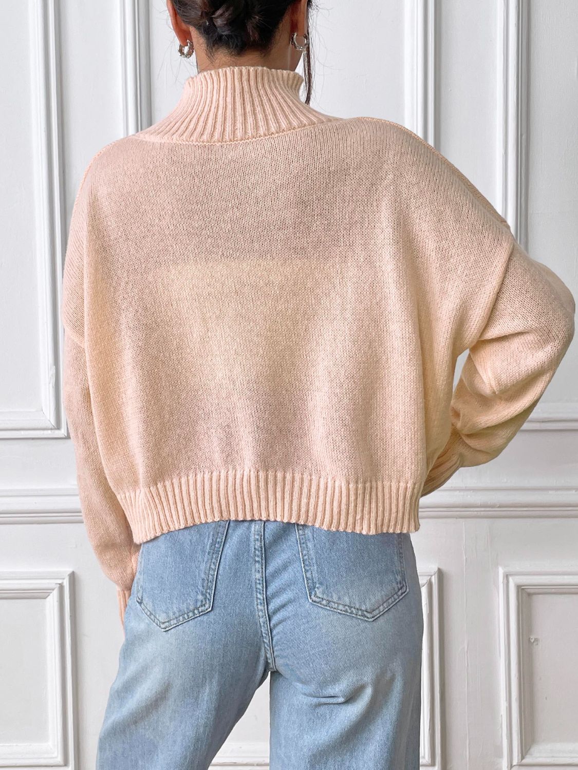 Turtleneck Long Sleeve Sweater - Body By J'ne