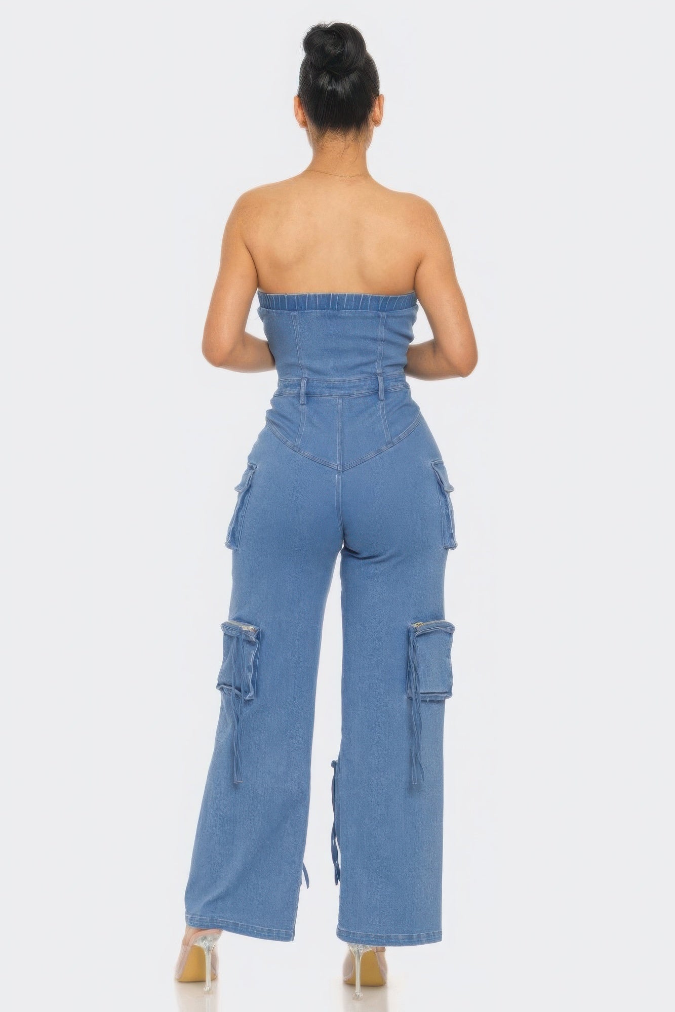Stretch Denim Jumpsuit - Body By J'ne