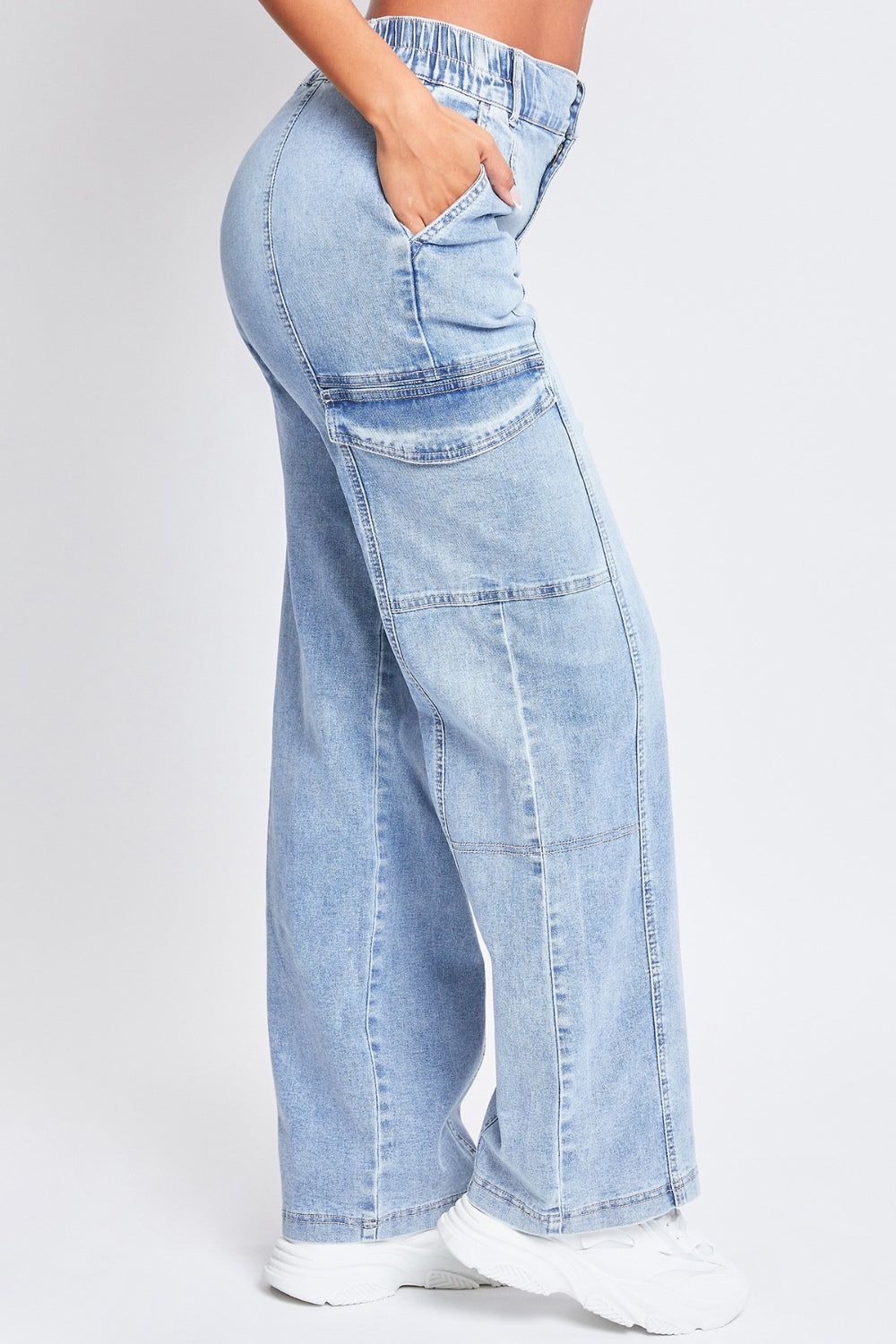 High-Rise Straight Cargo Jeans - Body By J'ne