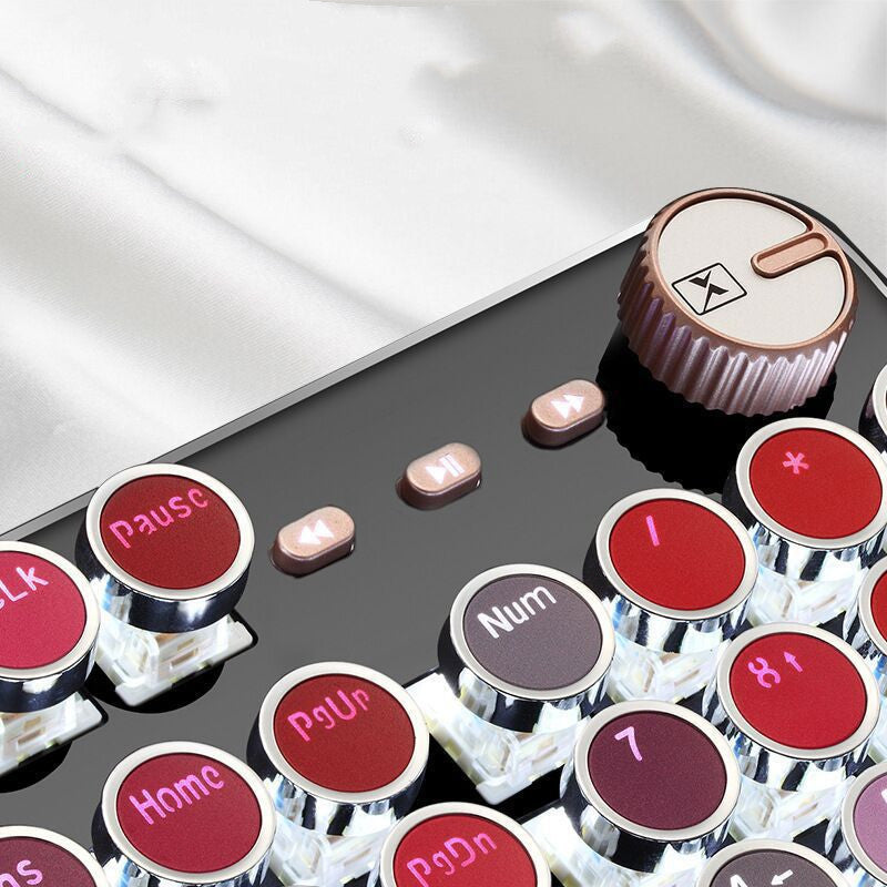 Cute Green Axis Round Key Gaming Keyboard - Body By J'ne