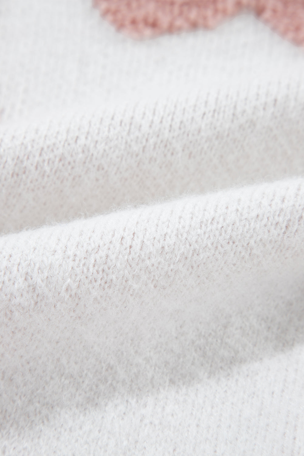 Flower Round Neck Long Sleeve Knit Top - Body By J'ne