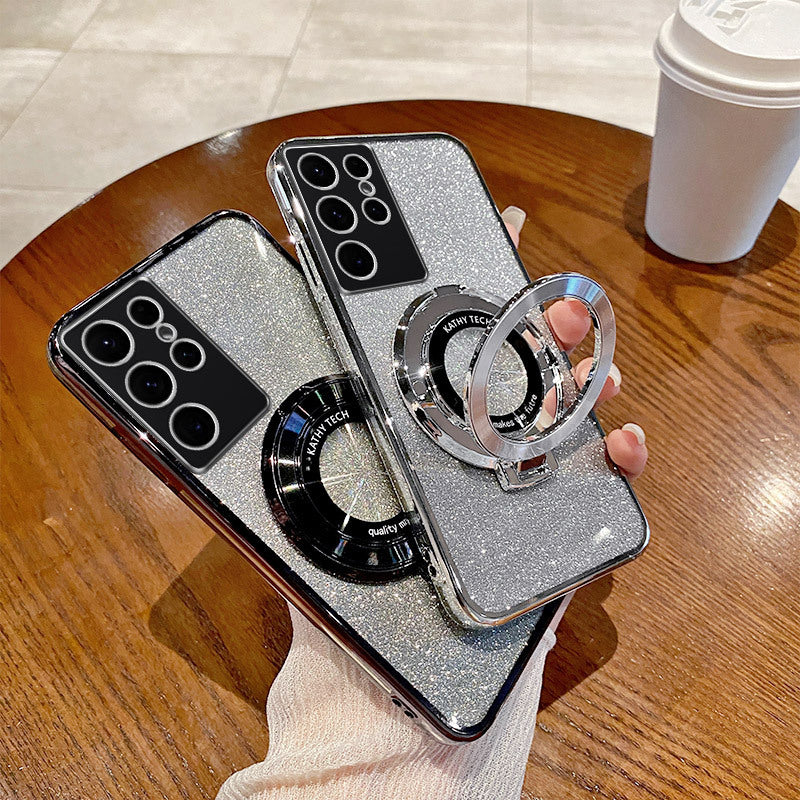 Electroplating Phone Case Magnetic Bracket A16 Gradient - Body By J'ne