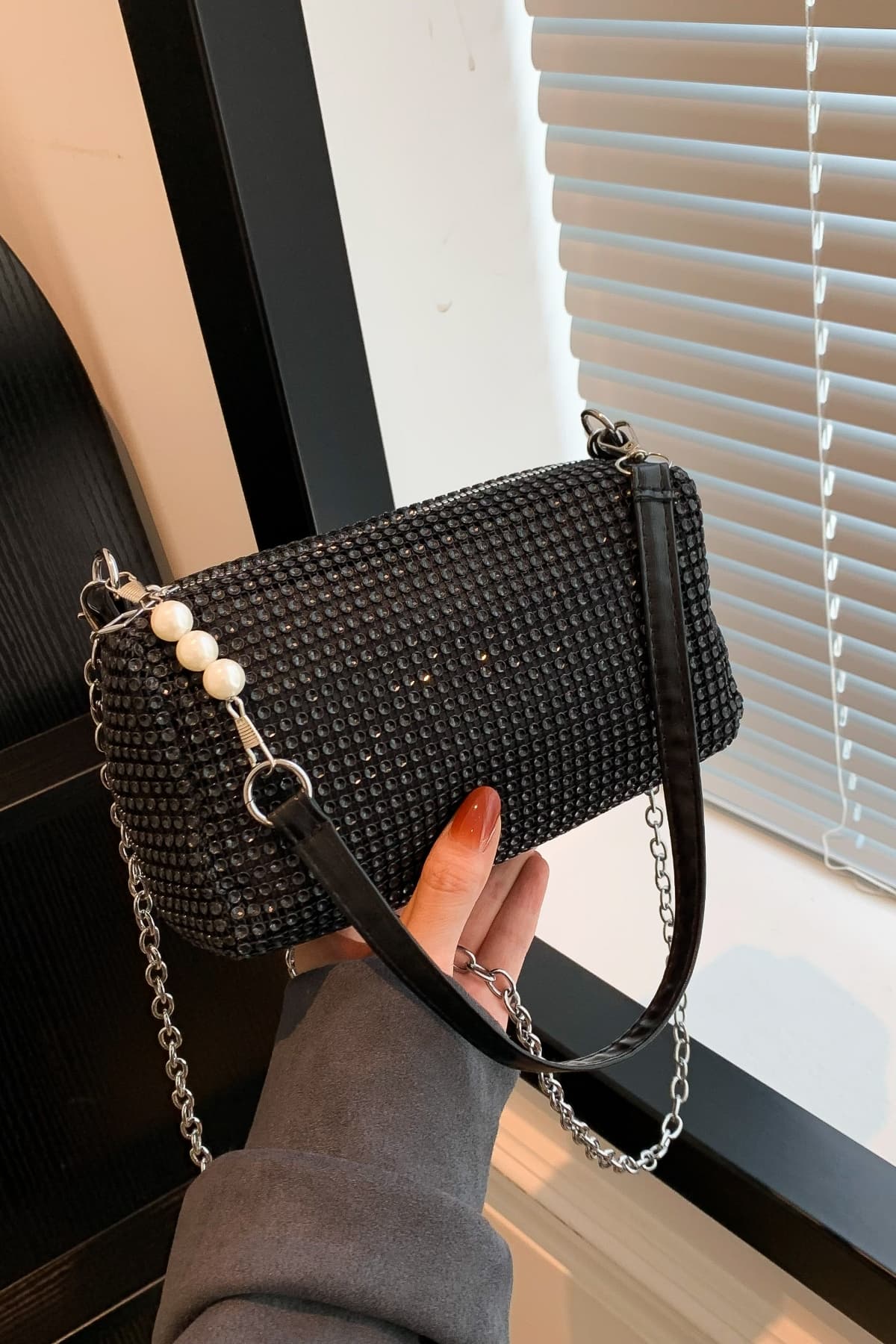 Openwork Crossbody Bag with Removable Strap - Body By J'ne