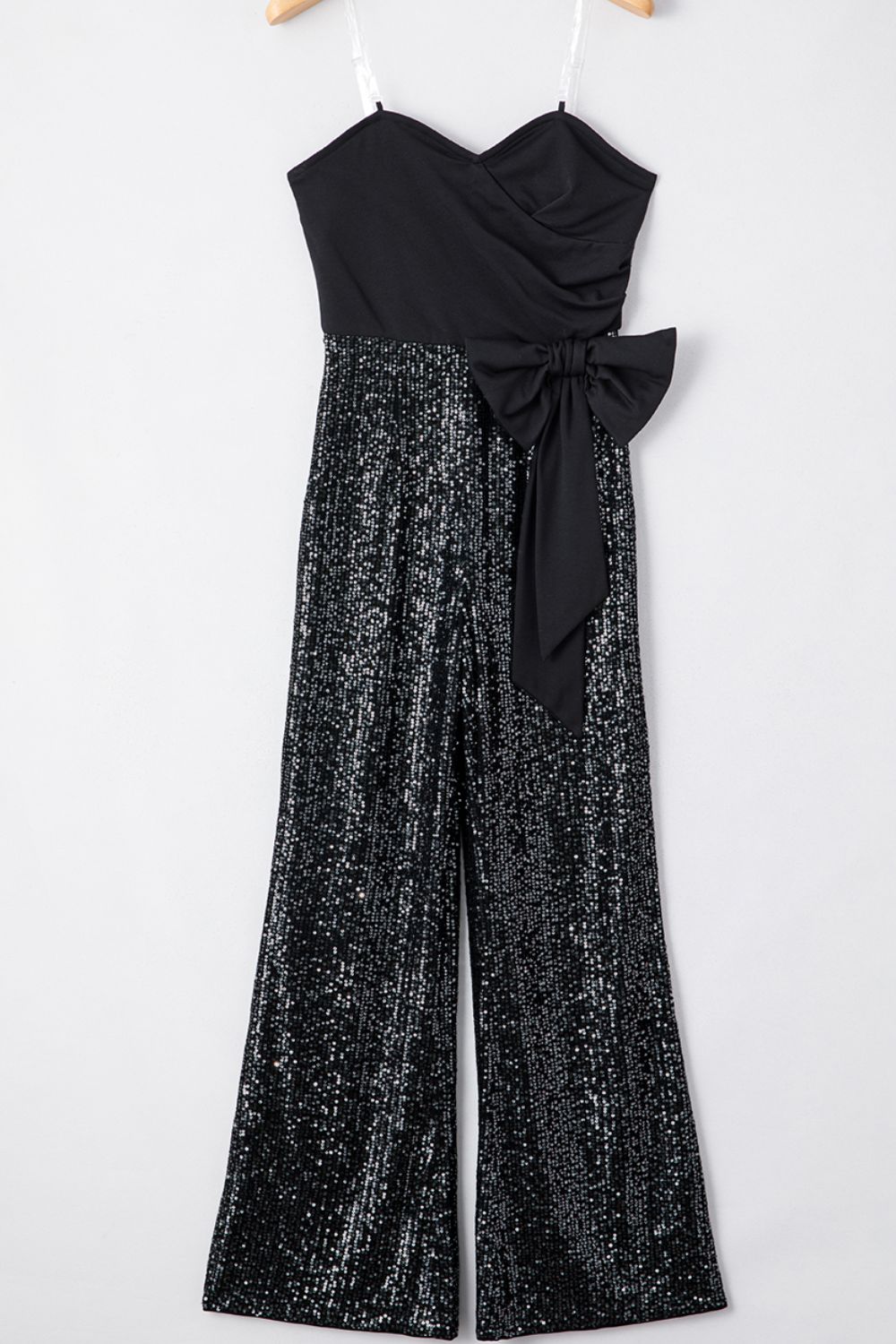 Bow Sequin Wide Leg Jumpsuit - Body By J'ne