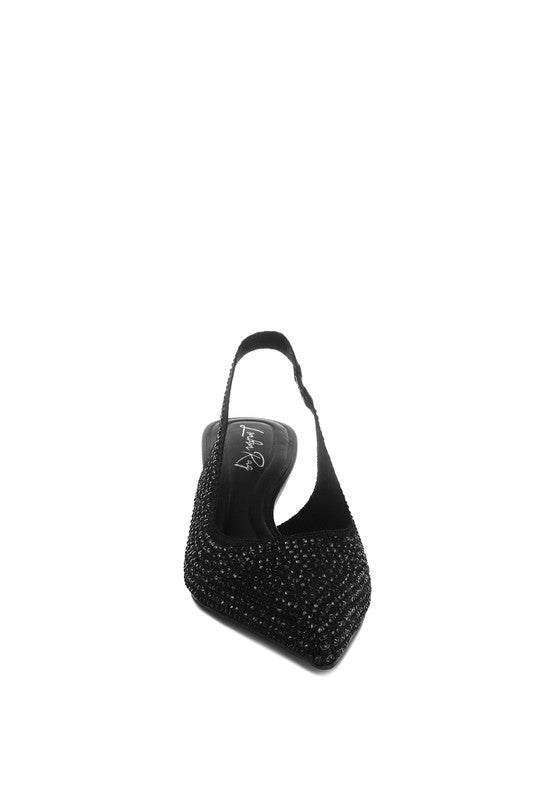 Julep Flyknit Rhinestone Slingback Sandals - Body By J'ne