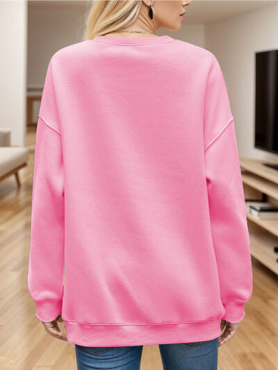 Round Neck Long Sleeve Sweatshirt - Body By J'ne