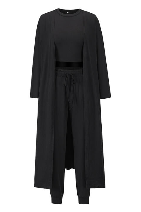 Cozy Outing Set with Cardigan - Body By J'ne