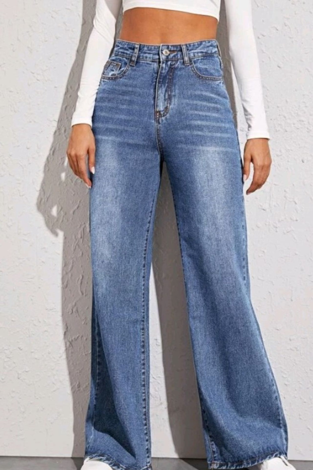 High Waist Wide Leg Jeans - Body By J'ne