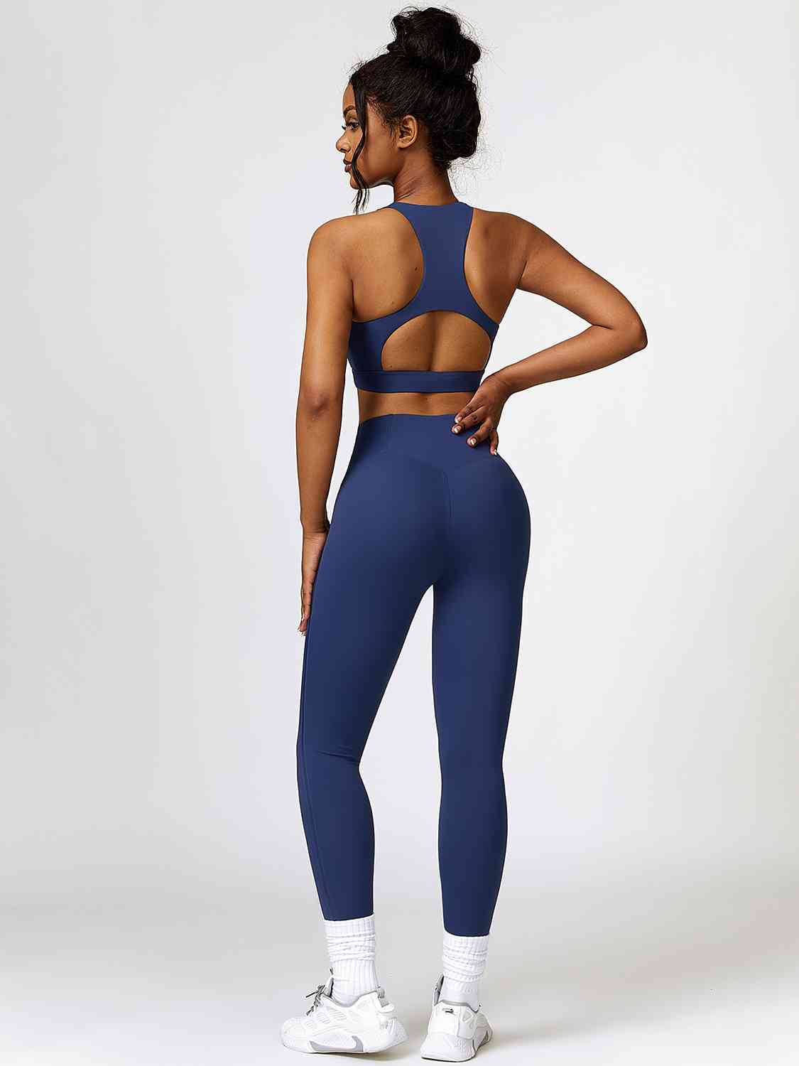 Cutout Cropped Sport Tank and Leggings Set - Body By J'ne