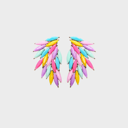 Alloy Acrylic Wing Earrings - Body By J'ne