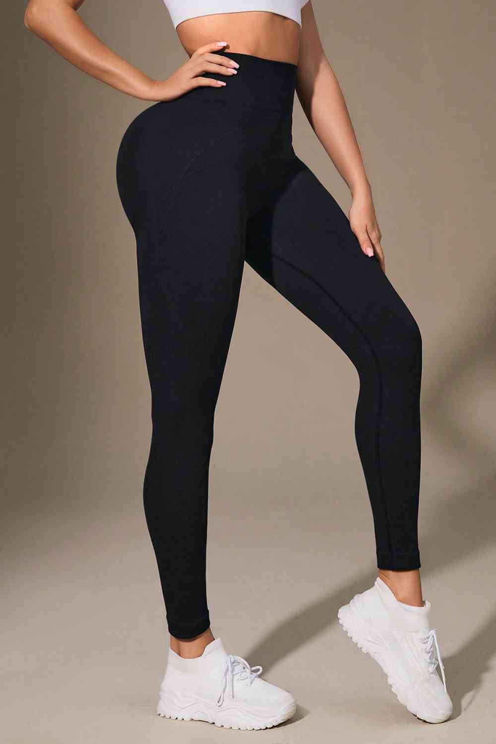 Wide Waistband Sports Leggings - Body By J'ne
