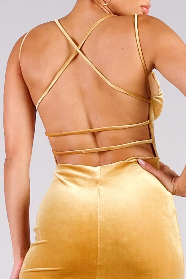 Showstopper Crossover Strap Dress - Body By J'ne