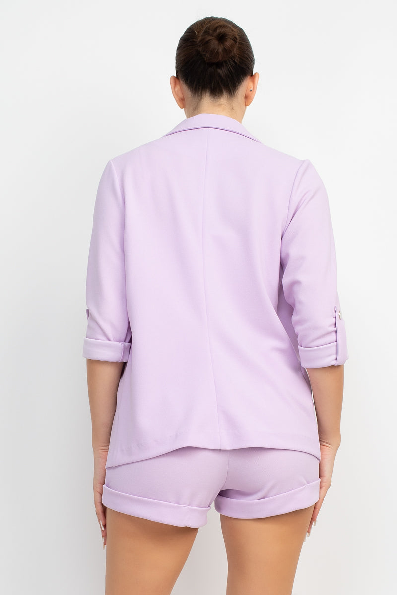 Roll-up Quarter Sleeve Jacket - Body By J'ne
