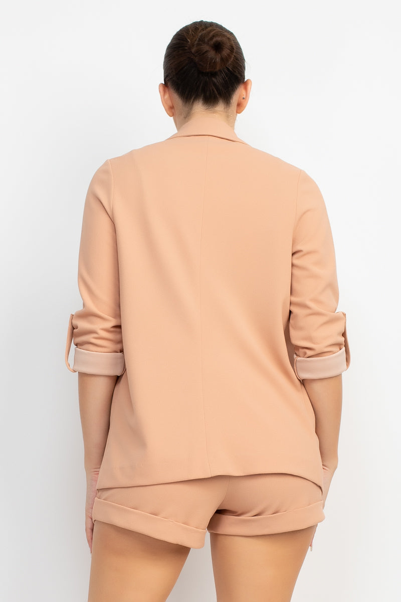 Roll-up Quarter Sleeve Jacket - Body By J'ne