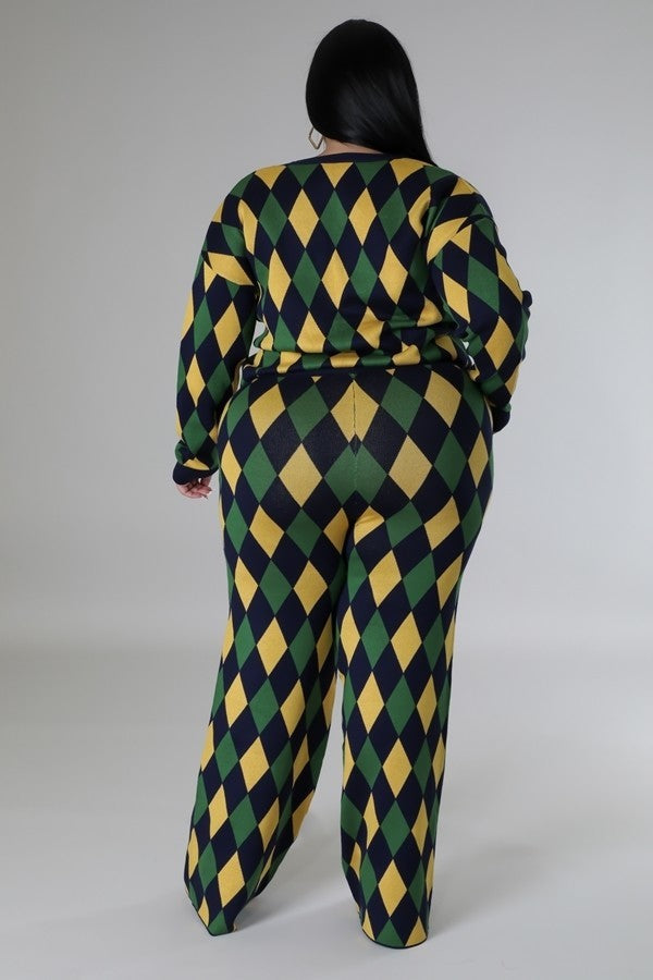 Long Sleeves Stretch Pant Set - Body By J'ne