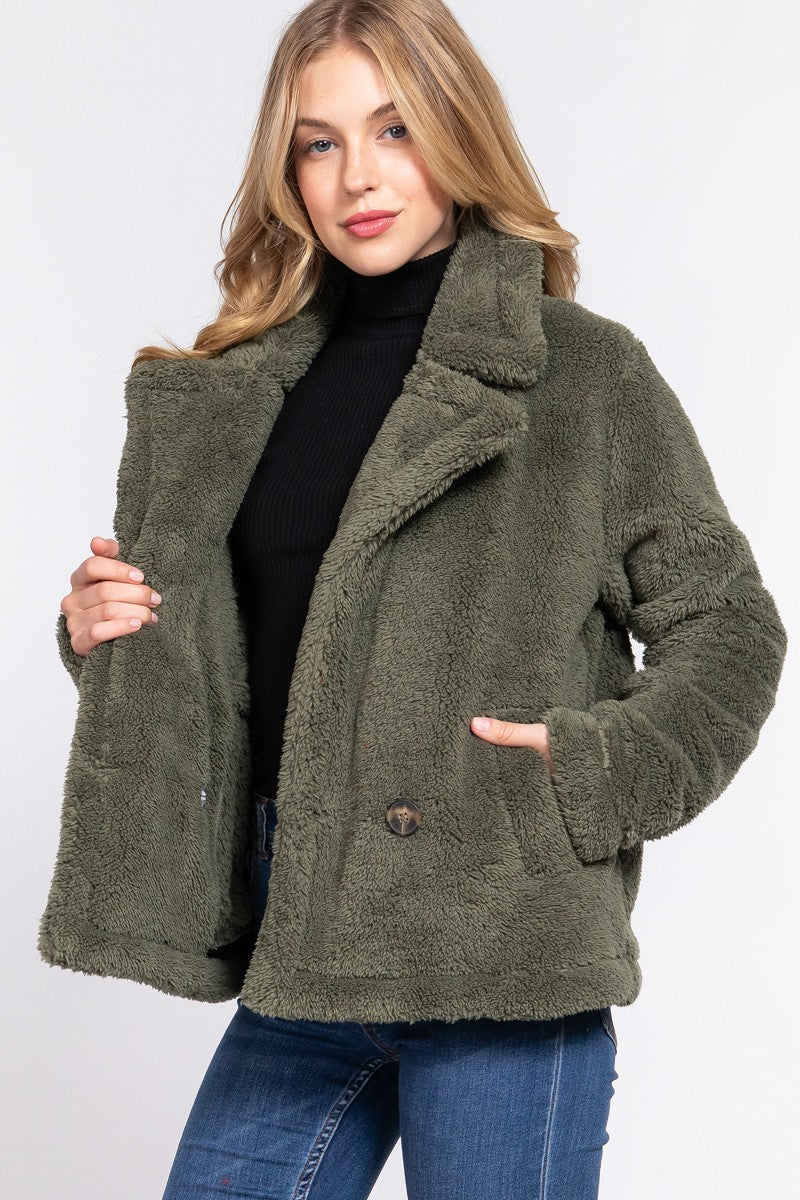 Faux Fur Sherpa Jacket - Body By J'ne