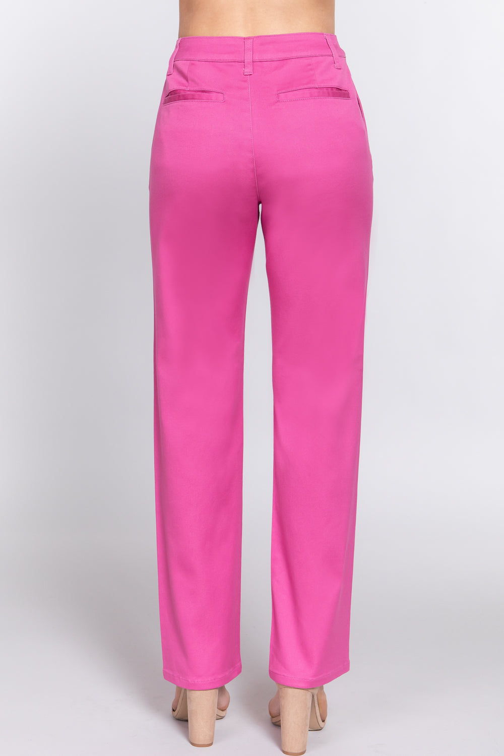 Straight Fit Twill Long Pants - Body By J'ne