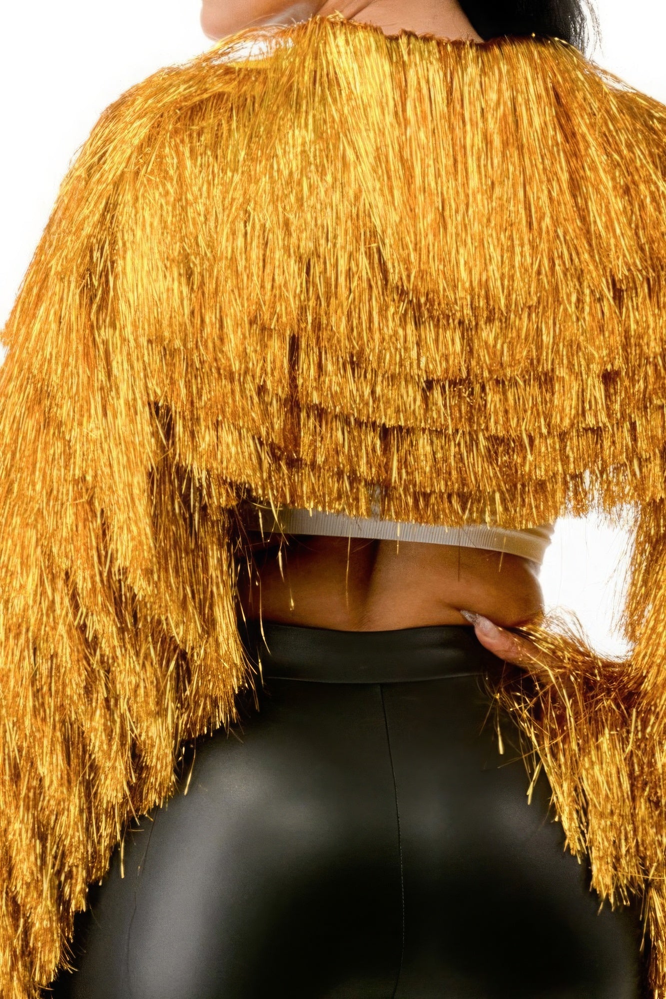 Metallic Tinsel Bolero - Body By J'ne